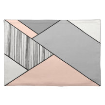 Géométrique moderne de rose en pastel, de gris,
