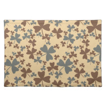 Motif Shamrock gris et Brown