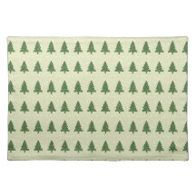 Motif simple Festif Green Tree