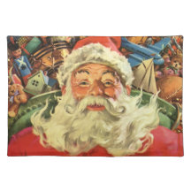 Père Noël de Noël vintage dans un traîneau avec de