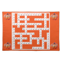 Set de table Puzzle-Orienté de mots croisé de