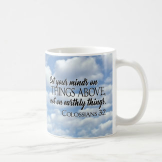 Set deine Gedanken über die Dinge oben Kaffeetasse