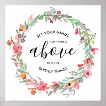 Set deine Gedanken über Dinge über Wasserfarbenflo