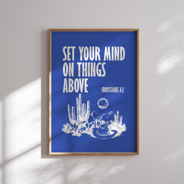 Set deinen Geist über die Dinge oben - Kolossians  Poster (Von Creator hochgeladen)