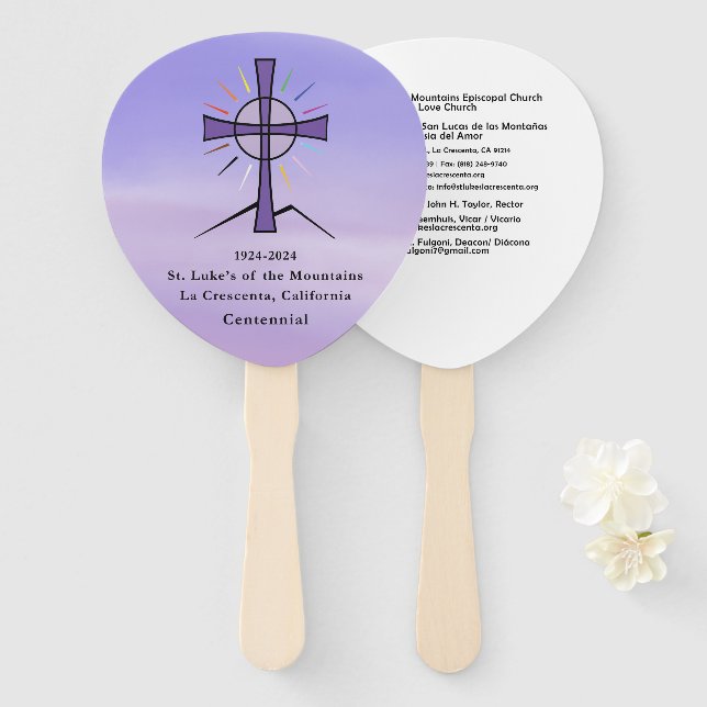 Set der Fans Fächer (Vorne und Hinten)