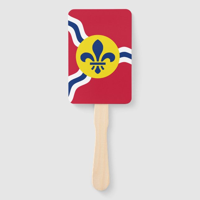 Set der Fans mit der Flagge von St. Louis, USA Fächer (Vorderseite)