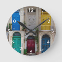 Set der farbenfrohen Haustüren in Malta