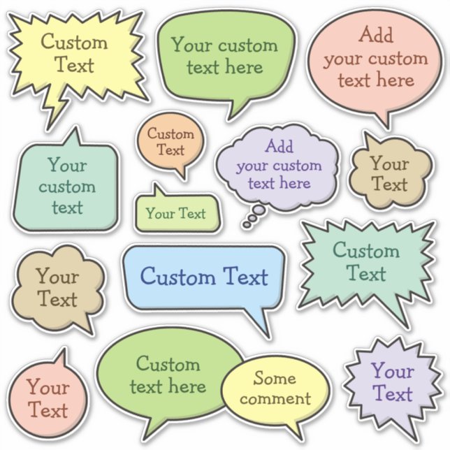 Set der Farbtöne Aufkleber (Vorderseite)