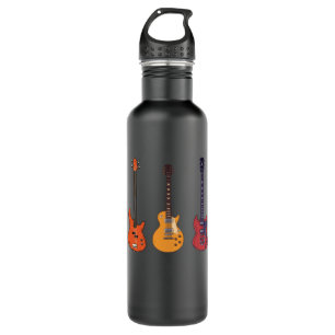 Set der Gitarren Geschenk für Gitarrist Edelstahlflasche