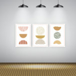 Set der minimalistischen geometrischen Kunstplakat<br><div class="desc">Moderne Designplakate mit primitiven Formenelementen. Moderne,  zeitgenössische,  kreative,  trendige abstrakte Vektorgrafik</div>