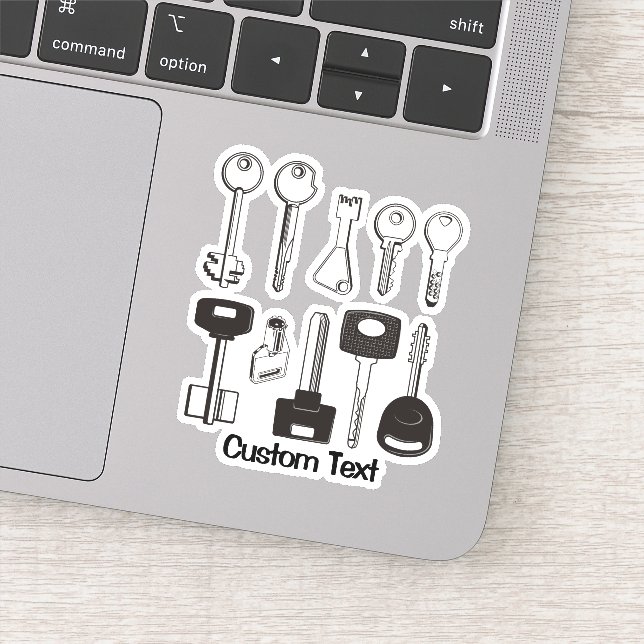 Set der Schlüssel Aufkleber (Detail)