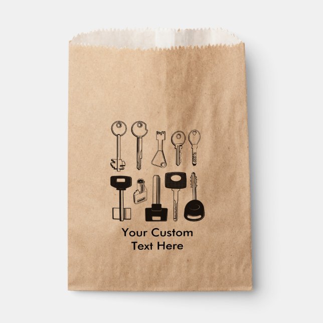 Set der Schlüssel Geschenktütchen (Vorderseite)