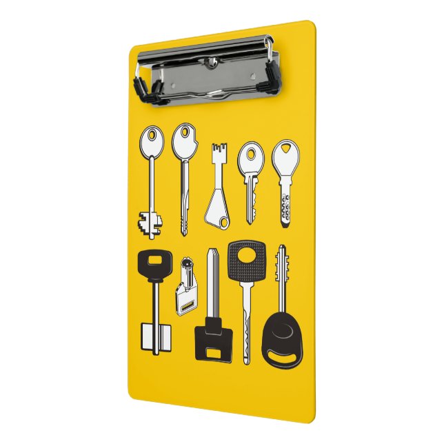 Set der Schlüssel Mini Klemmbrett (Gewinkelt2)