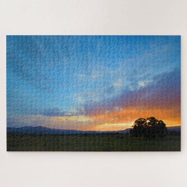 Set der Sky Ablaze bei Sunset 20x30 inch (Horizontal)