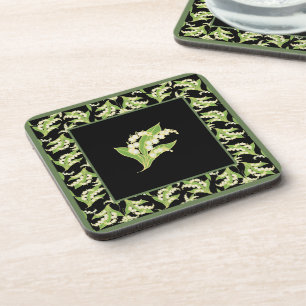 Set der Square Untersetzer: Lily of the Valley, Bl Untersetzer