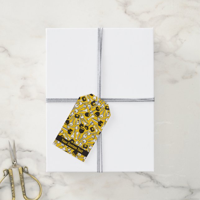 Set der Tastenhintergründe Geschenkanhänger (Mit Garn)