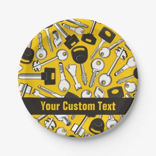 Set der Tastenhintergründe Pappteller