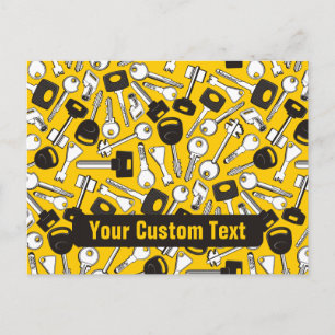 Set der Tastenhintergründe Postkarte