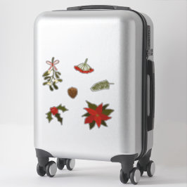 Set der Weihnachtsmotive Aufkleber