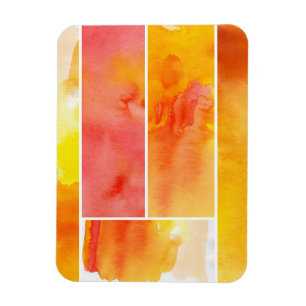 Set des abstrakten Watercolor handgemalt Magnet