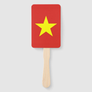 Set des Handfächers mit vietnamesischer Flagge Fächer