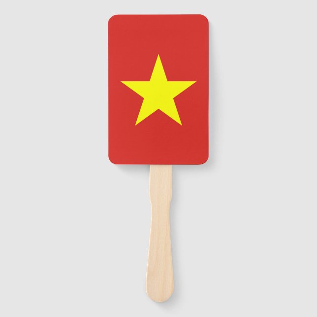 Set des Handfächers mit vietnamesischer Flagge Fächer (Vorderseite)