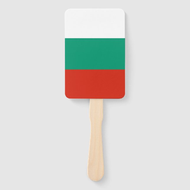Set des Handfans mit bulgarischer Flagge Fächer (Vorderseite)