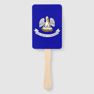Set des Handfans mit der Flagge des Staat Louisian Fächer