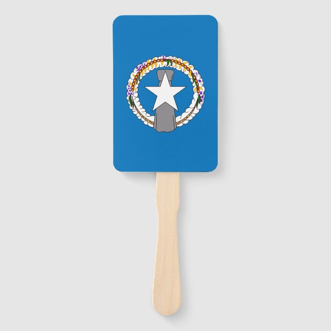 Set des Handfans mit der Flagge von Nord-Mariana Fächer (Vorderseite)