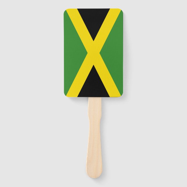 Set des Handfans mit jamaikanischer Flagge Fächer (Vorderseite)