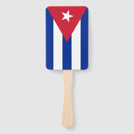 Set des Handfans mit kubanischer Flagge Fächer
