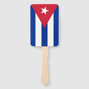 Set des Handfans mit kubanischer Flagge Fächer