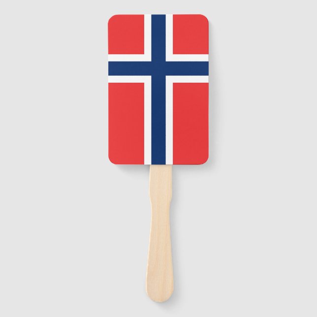 Set des Handgebläses mit norwegischer Flagge Fächer (Vorderseite)