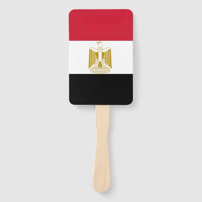 Set des Handlüfters mit ägyptischer Flagge Fächer (Vorderseite)