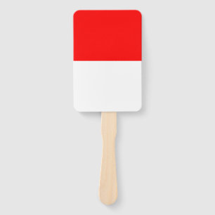 Set des Handlüfters mit indonesischer Flagge Fächer