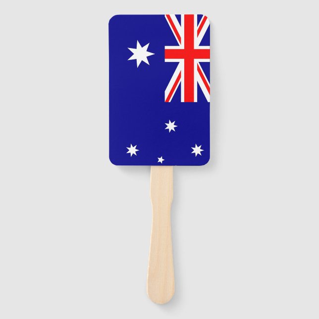 Set des Handventilators mit australischer Flagge Fächer (Vorderseite)