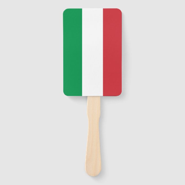Set des Handventilators mit italienischer Flagge Fächer (Vorderseite)
