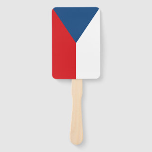 Set des Handventilators mit tschechischer Flagge Fächer