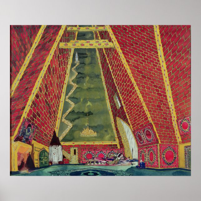 Set Design for 'Thamar', 1912 Poster (Vorne)