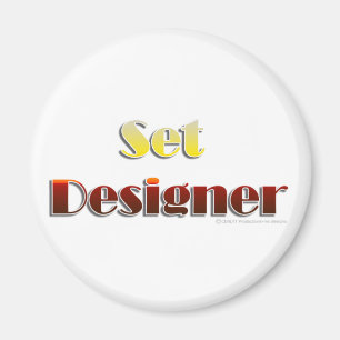 Set-Designer (nur Text) Magnet