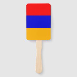 Set eines Handfächers mit armenischer Flagge Fächer