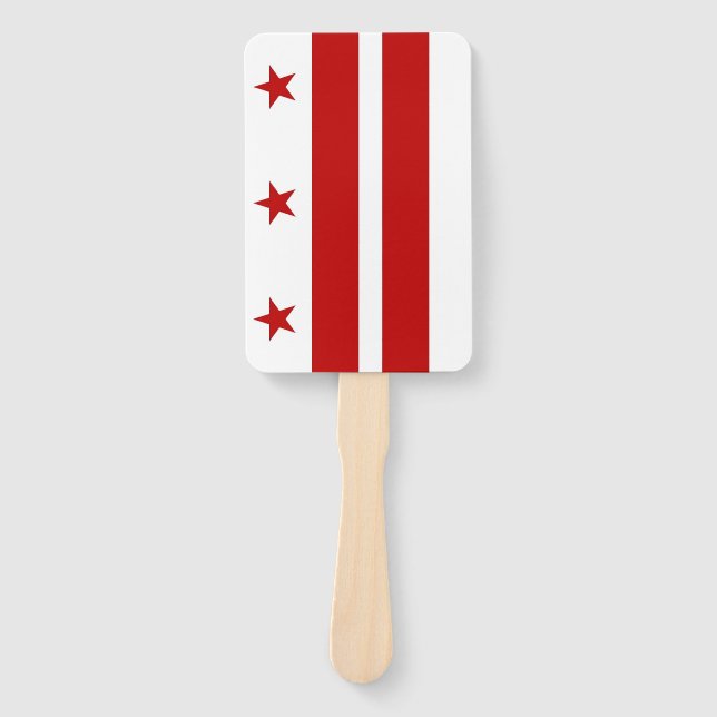Set eines Handfans mit Flagge von Washington DC, U Fächer (Vorderseite)