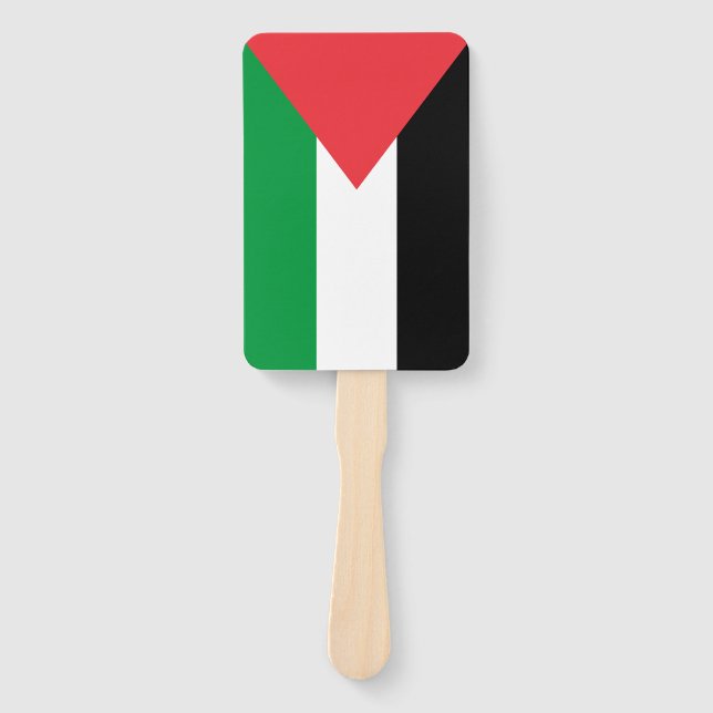 Set eines Handfans mit palästinensischer Flagge Fächer (Vorderseite)