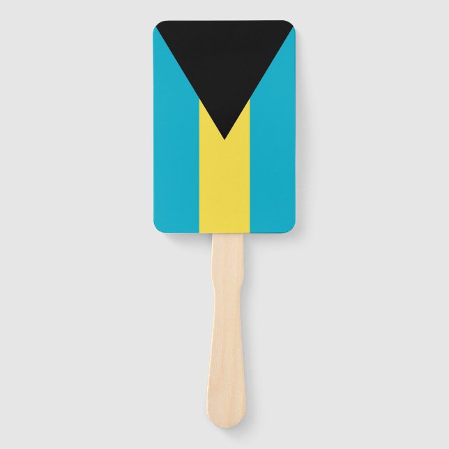Set eines Handlüfters mit Flagge von Bahamas Fächer (Vorderseite)