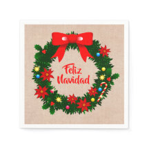 Set Feliz Navidad Frohe Weihnachts-Wraath-Cocktail