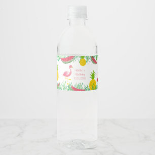 Set Flamingo Food and Beverage Label