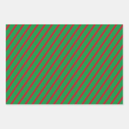 Set für das Muster eines Pauschalblattes von 3 Geschenkpapier Set