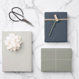 Set für die Umrandung der neutralen Farbpalette Geschenkpapier Set