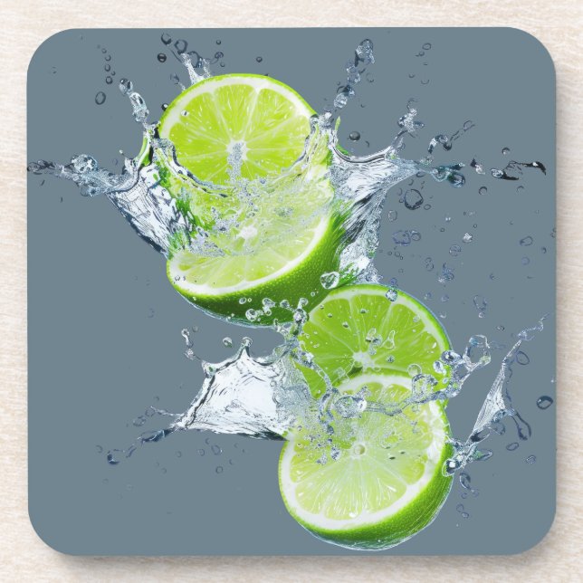 Set für frische Zitrusfrüchte - Limones Design Getränkeuntersetzer (Vorderseite)