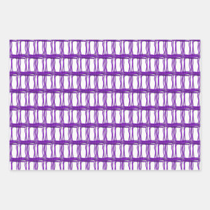 Set für Geschenkgutscheine - Wölfe in Lila Form Geschenkpapier Set